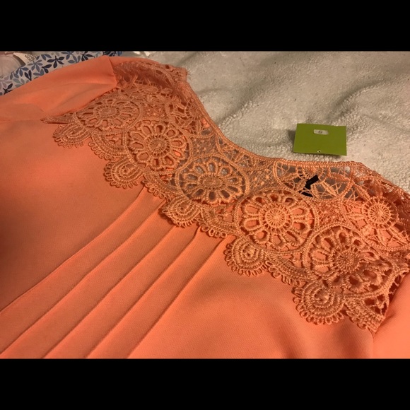 Salmon crochet top - Picture 4 of 6